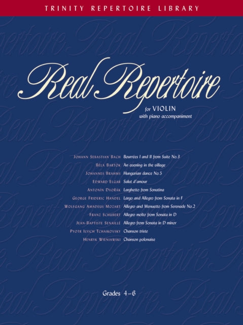 Book cover of: Real Repertoire for Violin