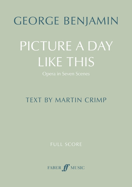 Book cover of: Picture a day like this (full score)