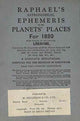 Book cover of: Raphael's Astronomical Ephemeris. By: Edwin Raphael