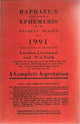Book cover of: Raphael's Astronomical Ephemeris. By: Edwin Raphael
