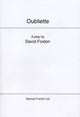 Book cover of: Oubliette. By: David Foxton