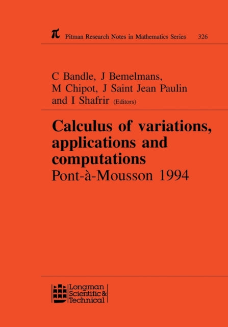 Book cover of: Calculus of Variations, Applications and Computations