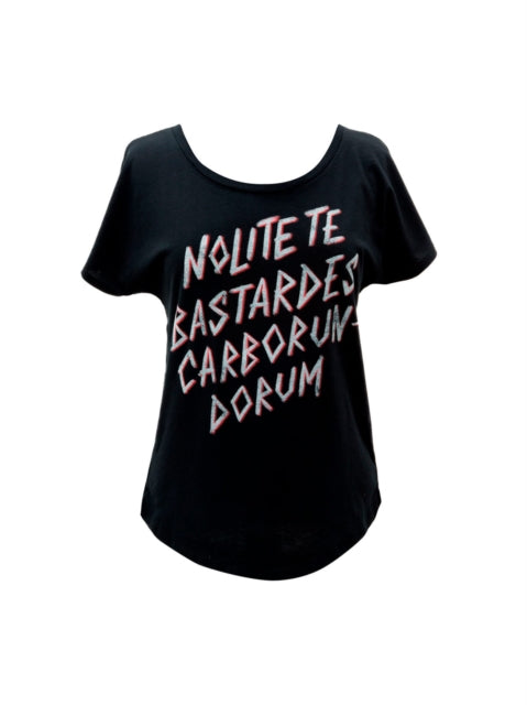 Book cover of: Nolite Te Bastardes Carborondurum Women's Relaxed Fit T-shirt Large