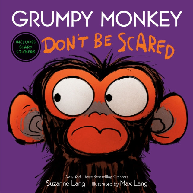 Book cover of: Grumpy Monkey Don't Be Scared. By: Suzanne Lang