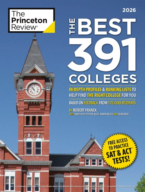 Book cover of: Best 391 Colleges, 2026. By: The Princeton The Princeton Review