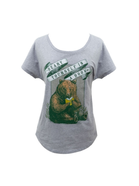 Book cover of: Beary Yourself in a Book Women's Relaxed Fit T-shirt Small