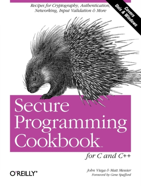Book cover of: Secure Programming Cookbook for C & C++