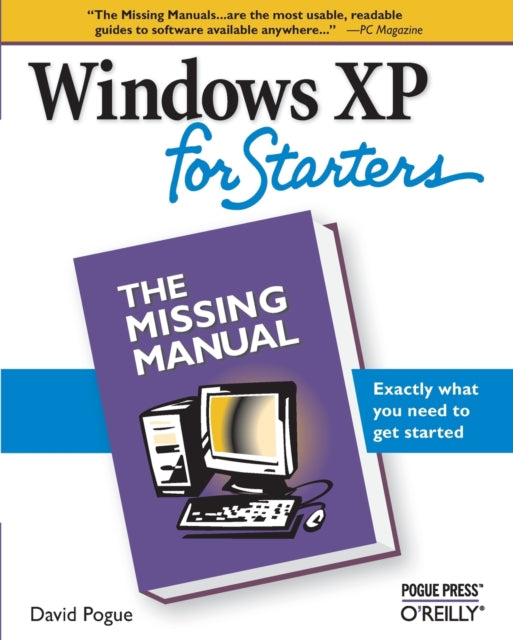 Book cover of: Windows XP for Starters. By: David Pogue