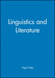 Book cover of: Linguistics and Literature