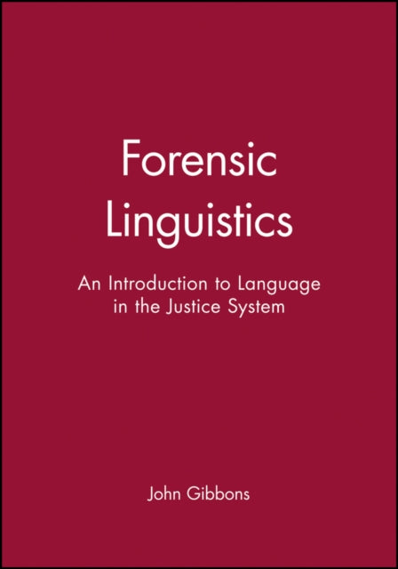 Book cover of: Forensic Linguistics