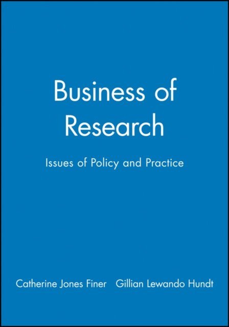 Book cover of: Business of Research. By: Gillian Lewando Hundt