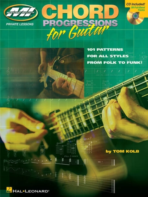 Book cover of: Chord Progressions For Guitar. By: Tom Kolb