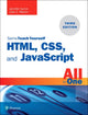 Book cover of: HTML, CSS, and JavaScript All in One. By: Julie C. Meloni