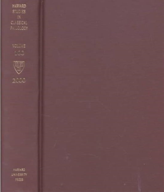 Book cover of: Harvard Studies in Classical Philology, Volume 100. By: Charles Segal