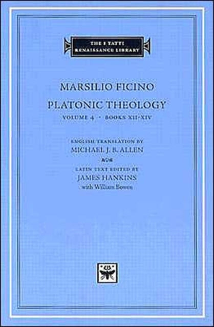 Book cover of: Platonic Theology. By: Marsilio Ficino