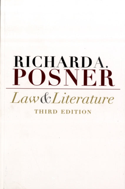 Book cover of: Law and Literature. By: Richard A. Posner