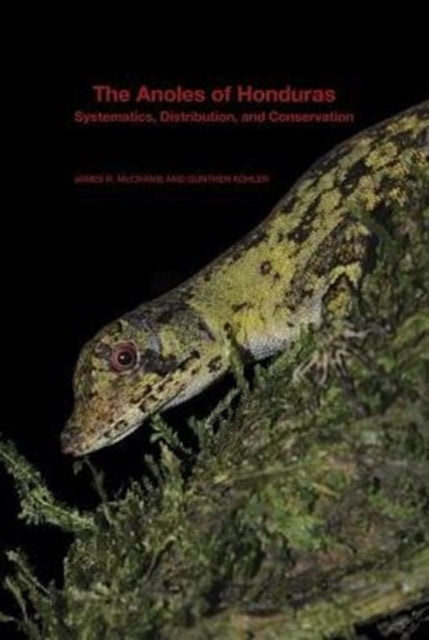 Book cover of: Anoles of Honduras. By: James R. McCranie