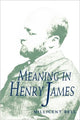 Book cover of: Meaning in Henry James