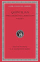 Book cover of: Lesser Declamations, Volume I. By: Quintilian