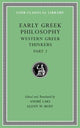 Book cover of: Early Greek Philosophy, Volume V. By: André Laks