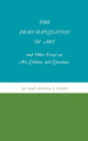 Book cover of: Dehumanization of Art and Other Essays on Art, Culture, and Literature. By: José Ortega y Gasset