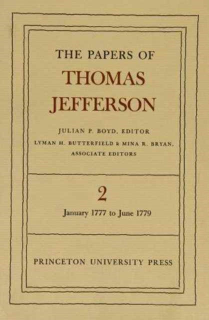 Book cover of: Papers of Thomas Jefferson, Volume 2. By: Thomas Jefferson
