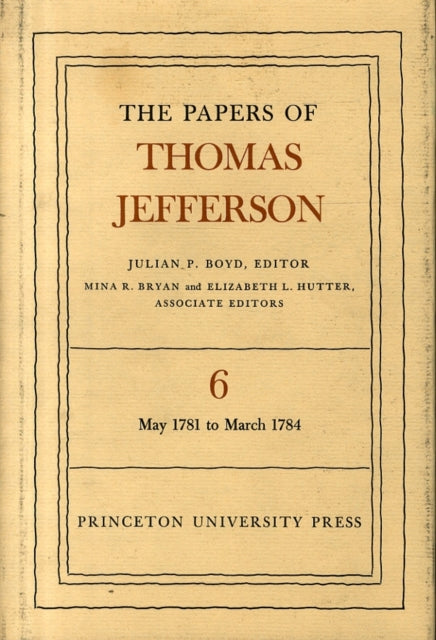 Book cover of: Papers of Thomas Jefferson, Volume 6. By: Thomas Jefferson