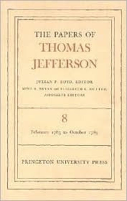 Book cover of: Papers of Thomas Jefferson, Volume 8. By: Thomas Jefferson