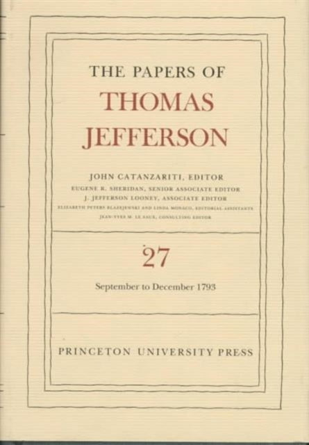 Book cover of: Papers of Thomas Jefferson, Volume 27. By: Thomas Jefferson