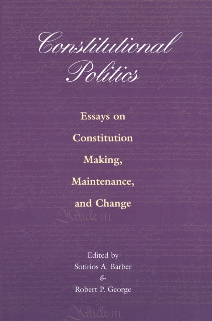 Book cover of: Constitutional Politics