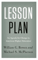 Book cover of: Lesson Plan. By: William G. Bowen