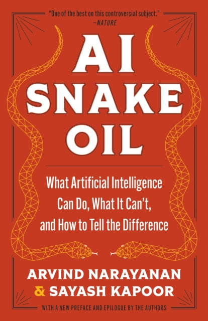 Book cover of: AI Snake Oil