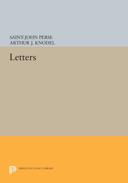 Book cover of: Letters. By: Saint-John Perse