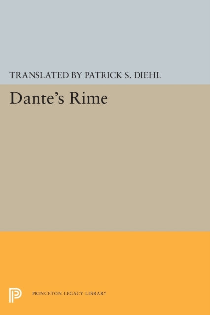 Book cover of: Dante's Rime. By: Dante Alighieri