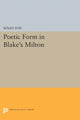 Book cover of: Poetic Form in Blake's MILTON. By: Susan Fox