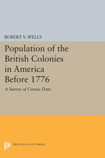 Book cover of: Population of the British Colonies in America Before 1776. By: Robert V. Wells