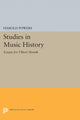 Book cover of: Studies in Music History. By: Harold Powers