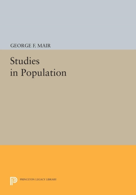 Book cover of: Studies in Population. By: Mair