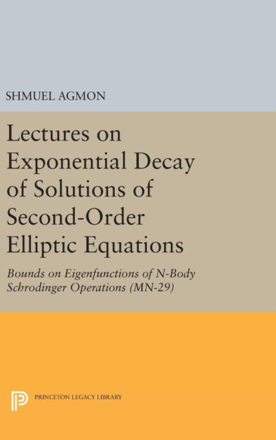 Book cover of: Lectures on Exponential Decay of Solutions of Second-Order Elliptic Equations. By: Shmuel Agmon