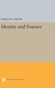 Book cover of: Identity and Essence. By: Baruch A. Brody