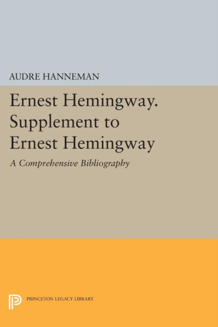 Book cover of: Ernest Hemingway. Supplement to Ernest Hemingway. By: Audre Hanneman