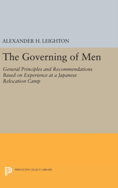 Book cover of: Governing of Men. By: A. H. Leighton