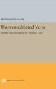 Book cover of: Unpremeditated Verse. By: Wayne Shumaker