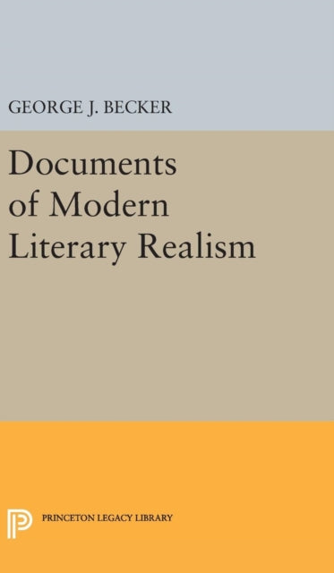 Book cover of: Documents of Modern Literary Realism. By: George Joseph Becker