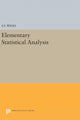 Book cover of: Elementary Statistical Analysis. By: Samuel Stanley Wilks