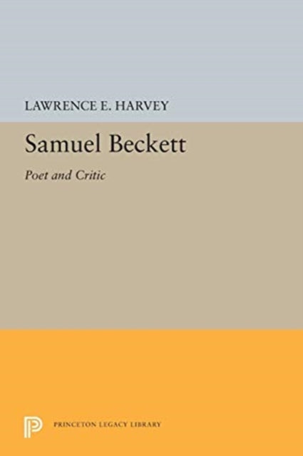 Book cover of: Samuel Beckett. By: Lawrence E. Harvey