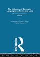 Book cover of: On the Influence of Germanic Language on Finnic and Lapp. By: Vilhelm Ludwig Peter Thomsen