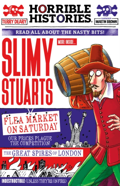 Book cover of: Slimy Stuarts (newspaper edition). By: Terry Deary
