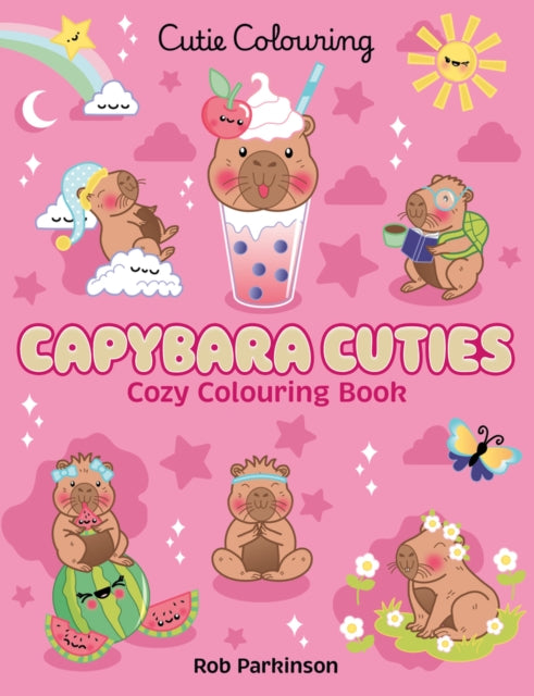 Book cover of: Capybara Cuties: Colouring Book