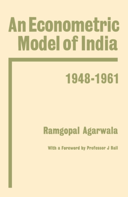 Book cover of: Econometric Model of India